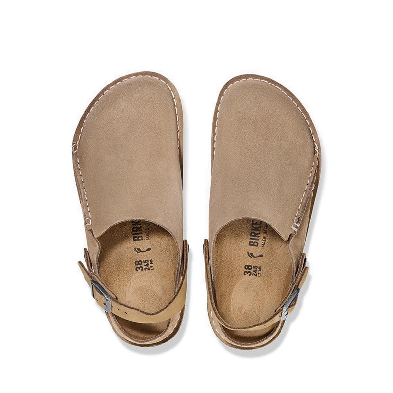 Birkenstock Lutry Premium Suede Leather - Taupe