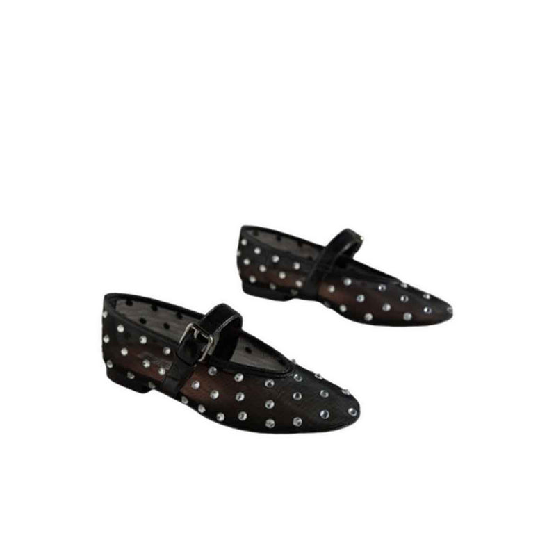 Flats 699Z77Vk - Black