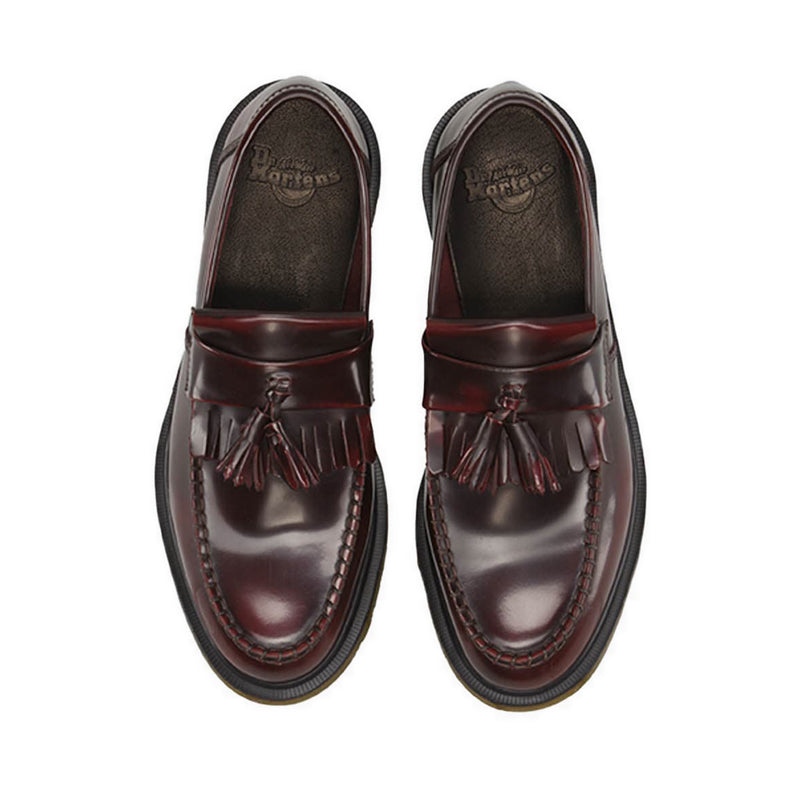 Dr martens adrian tassel loafers cherry red best sale