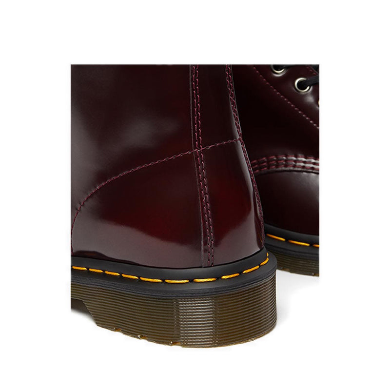 Vegan 1460 Unisex Boots- Cherry Red Oxford Rub Off