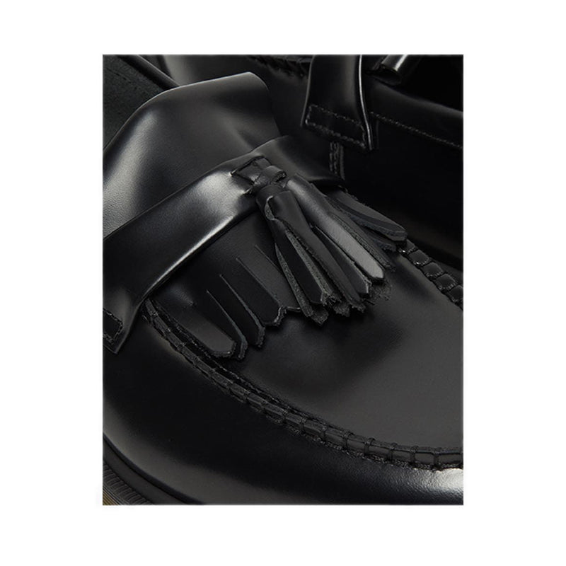 Adrian Unisex Shoes- Black Polished Smooth