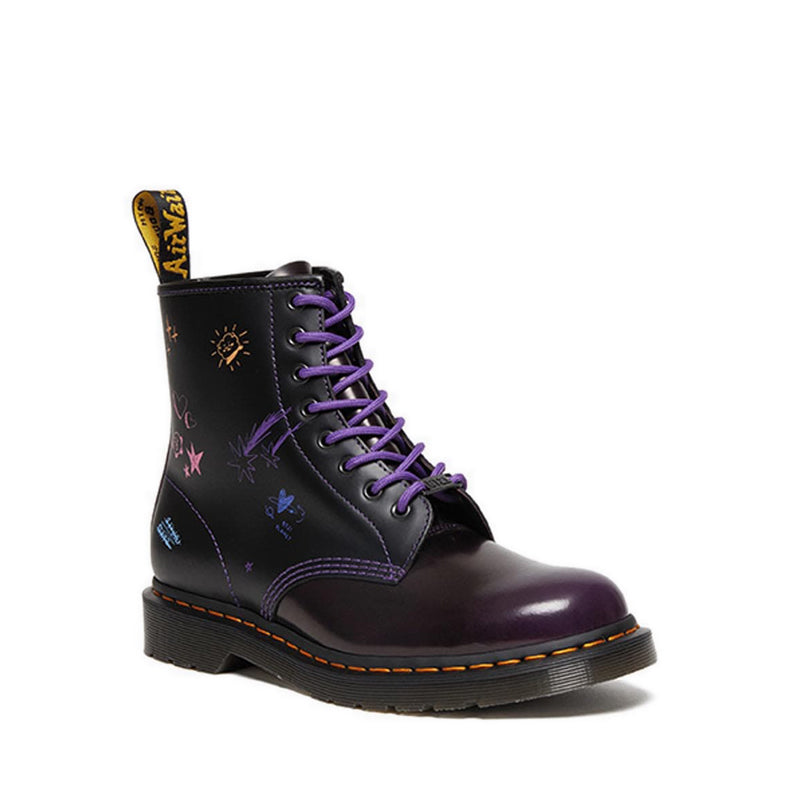 1460 BT21 Unisex Boots- Purple + Black