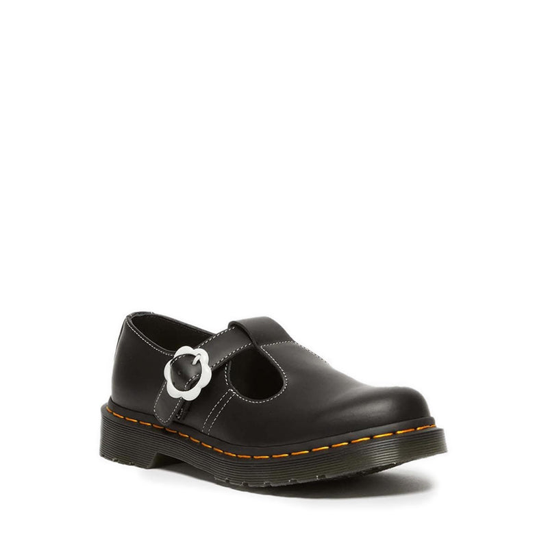 Polley Flower T-bar shoes - Black