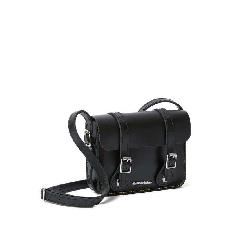 Dr. Martens Core 7" Leather Satchel- Black Kiev