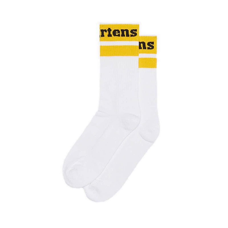 Athletic Logo Sock- White