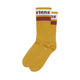 Athletic Logo Sock Mustard