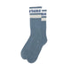 Athletic Logo Sock- Denim