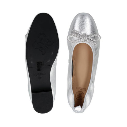 18362ASLR Women's Ballerina Flats - Silver