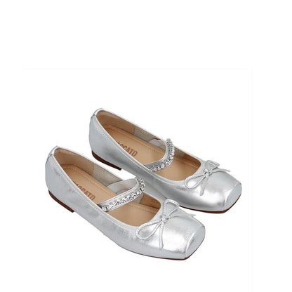 39917-SLR Women Flats - Silver