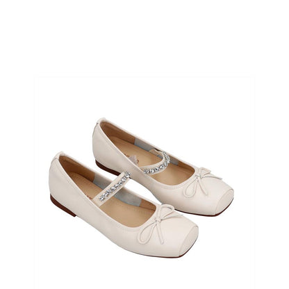 39917-WHT Women Flats - White