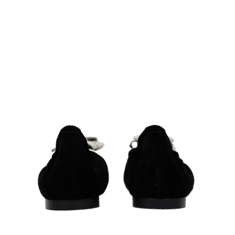 9HY85 Women's Flats- Black