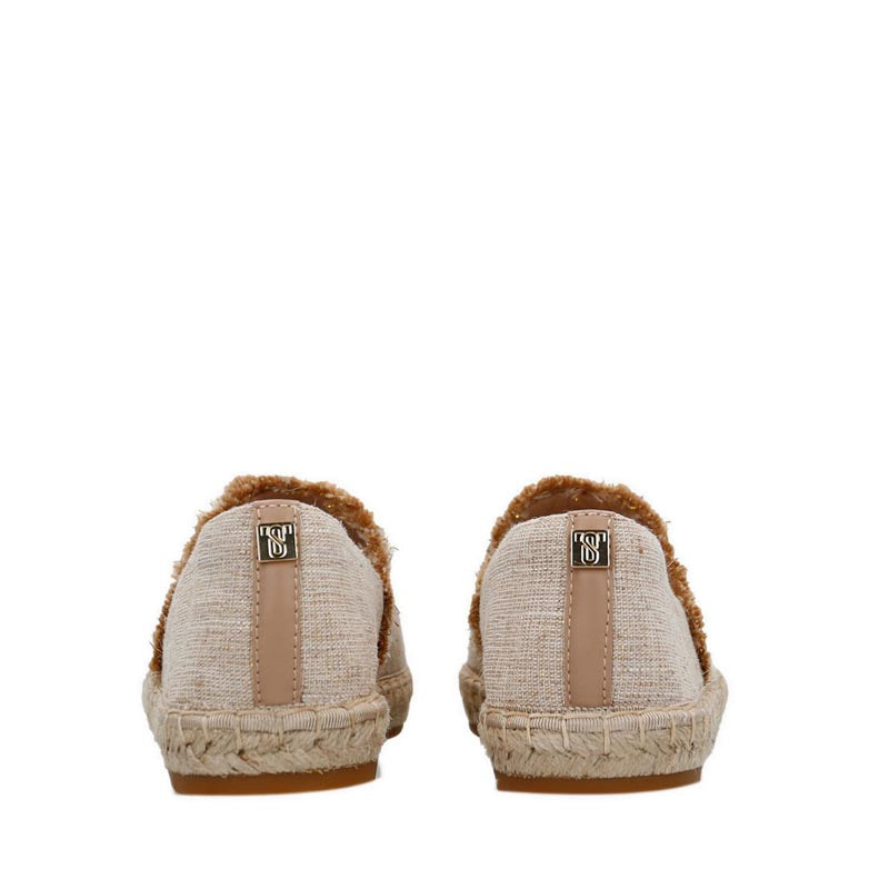 9UA05-AP1 Women's Espadrilles Flats - Apricot