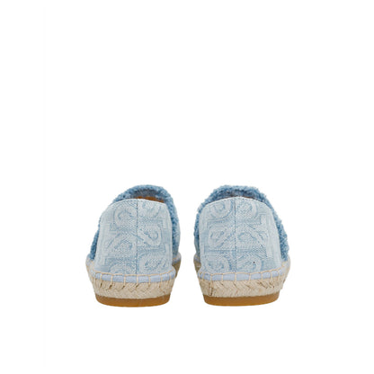 9UA98-BD7 Espadrilles Flats - Blue Denim