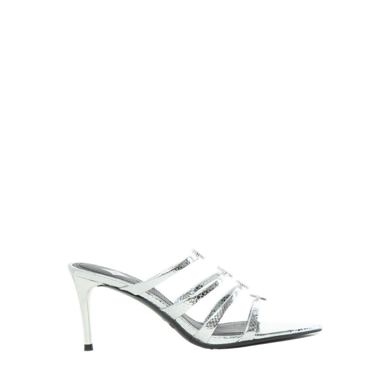 EK001-SLR Sandal Heels - Silver