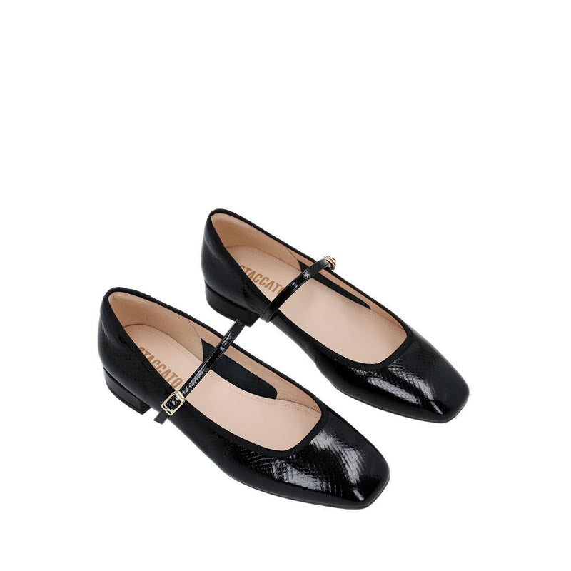 EUE03-005 Women's Flats- Black