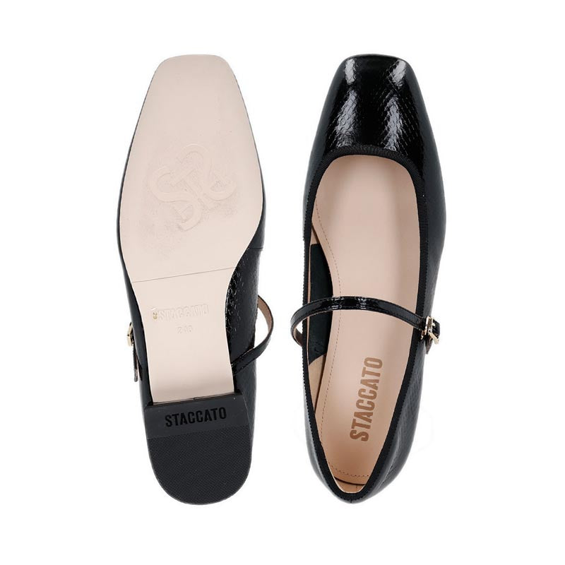 EUE03-005 Women's Flats- Black