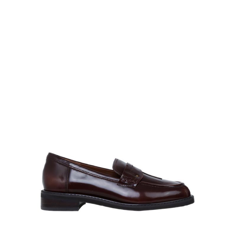 EYN01-RBR Loafers - Red Brown