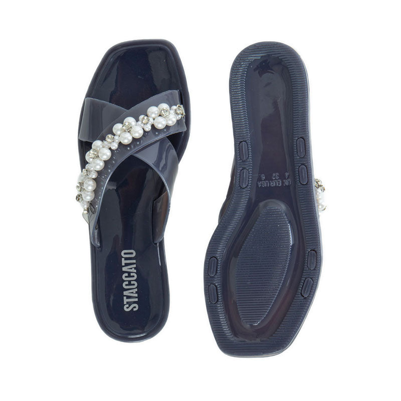 JEY09-005 Flat Sandals - Black