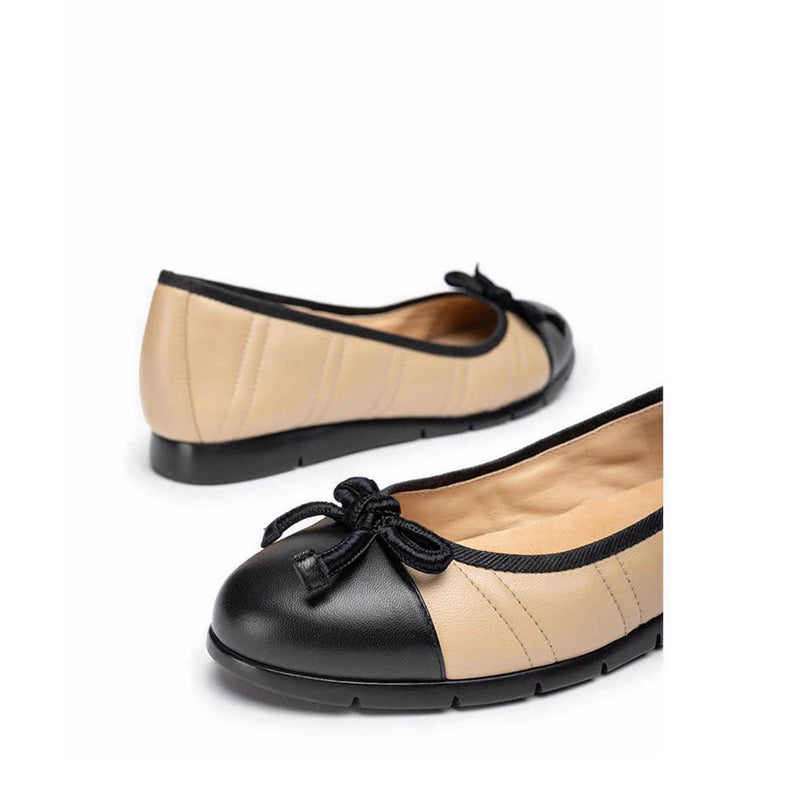 Alger Women's Ballerina- Natural/Black